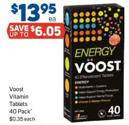 Foodland Voost vitamin tablets offer