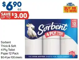 Foodland Sorbent thick & soft 4 ply toilet paper offer