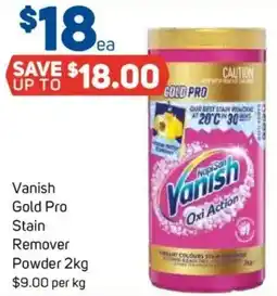 Foodland Vanish gold pro stain remover powder offer