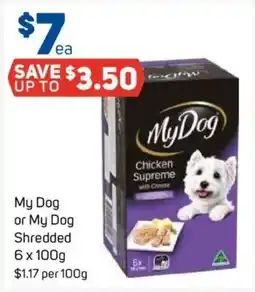 Foodland My dog or my dog shredded offer