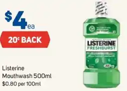 Foodland Listerine mouthwash offer