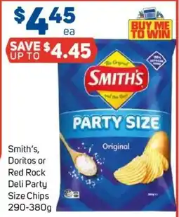Foodland Smith's, doritos or red rock deli party size chips offer