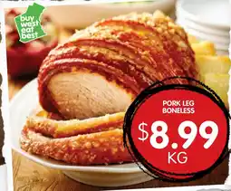 Spudshed Pork leg boneless offer