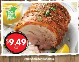 Spudshed Pork shoulder boneless offer