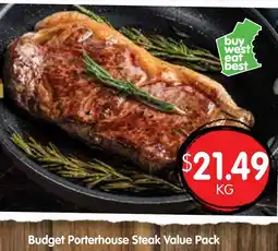 Spudshed Budget porterhouse steak value pack offer
