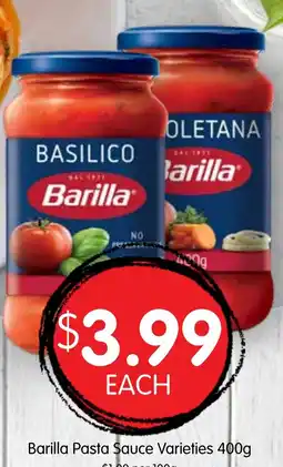 Spudshed Barilla pasta sauce varieties offer