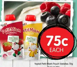 Spudshed Yoplait petit miam pouch varieties offer