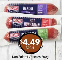 Spudshed Don salami varieties offer