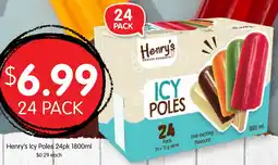 Spudshed Henry's icy poles offer