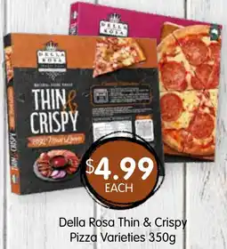 Spudshed Della rosa thin & crispy pizza varieties offer