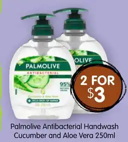 Spudshed Palmolive antibacterial handwash cucumber and offer