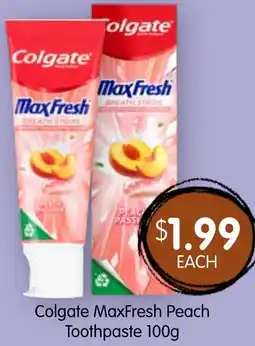 Spudshed Colgate maxfresh peach toothpaste offer