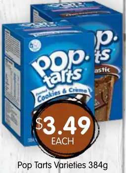 Spudshed Pop tarts varieties offer