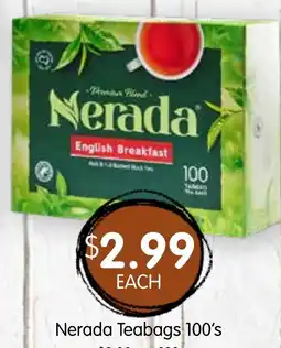 Spudshed Nerada teabags 100's offer