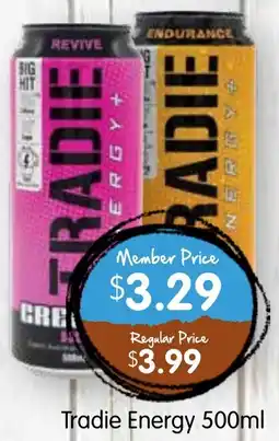 Spudshed Tradie energy offer