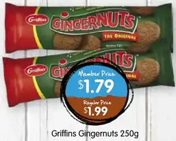 Spudshed Griffins gingernuts offer