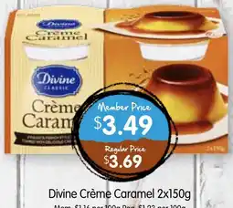 Spudshed Divine crème caramel offer