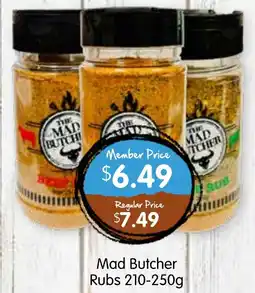 Spudshed Mad butcher rubs offer