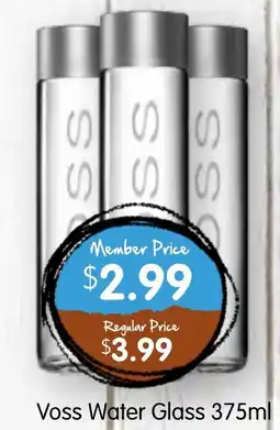 Spudshed Voss water glass offer