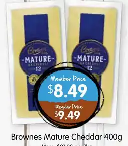 Spudshed Brownes mature cheddar offer