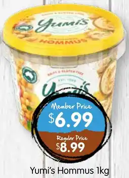 Spudshed Yumi's hommus offer