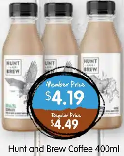 Spudshed Hunt and brew coffee offer