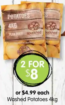 Spudshed Washed Potatoes offer