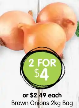 Spudshed Brown onions offer