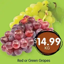Spudshed Red or green grapes offer