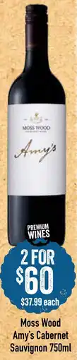 Spudshed Moss wood amy's cabernet sauvignon offer