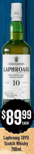 Spudshed Laphroaig 10yo scotch whisky offer