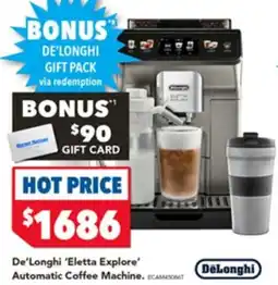 Harvey Norman De\ longhi eletta explore automatic coffee machine offer