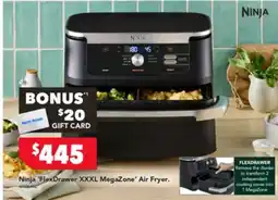 Harvey Norman Ninja flexdrawer xxxl megazone air fryer offer