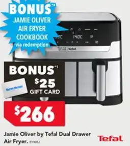 Harvey Norman Jamie oliver by tefal dual drawer air fryer offer