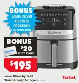 Harvey Norman Jamie oliver by tefal quiet & easy air fryer offer