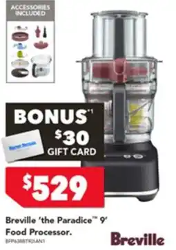 Harvey Norman Breville the paradice 9 food processor offer