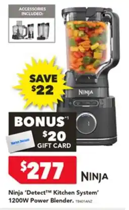 Harvey Norman Ninja detect kitchen system 1200w power blender offer