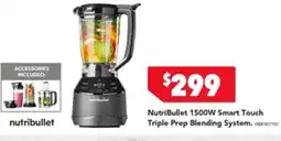 Harvey Norman Nutribullet 1500w smart touch triple prep offer