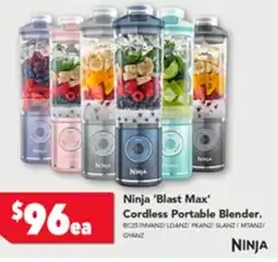 Harvey Norman Ninja blast max cordless portable blender offer