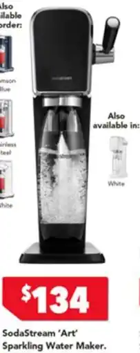 Harvey Norman Sodastream art sparkling water maker offer