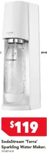 Harvey Norman Sodastream terra sparkling water maker offer