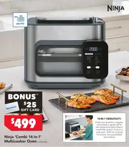 Harvey Norman Ninja combi 14-in-1 multicooker oven offer