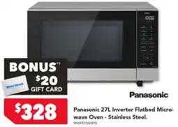 Harvey Norman Panasonic inverter flatbed micro- wave oven offer