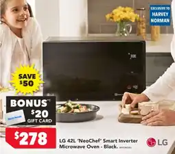 Harvey Norman Lg neochef smart inverter microwave oven offer