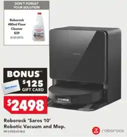 Harvey Norman Roborock saros 10 robotic vacuum and mop offer