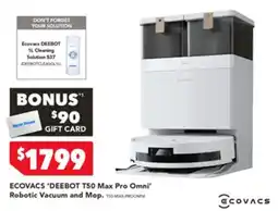 Harvey Norman Ecovacs deebot t50 max pro omni offer