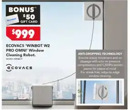 Harvey Norman Ecovacs winbot w2 pro omni window cleaning robot offer