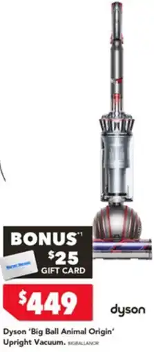 Harvey Norman Dyson big ball animal origin upright vacuum offer