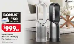 Harvey Norman Dyson 'Purifier Hot+Cool™ Purifying Fan Heater offer