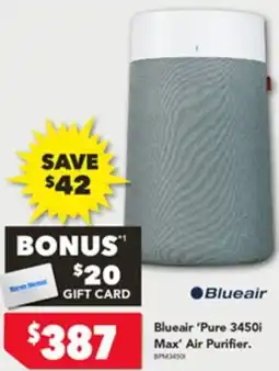 Harvey Norman Blueair pure 3450i max air purifier offer